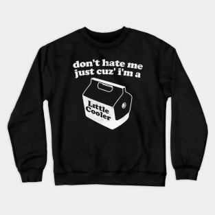 Don't Hate Me Just Because I'm a Little cooler Tee, Unisex Funny Saying Tee, Sarcastic Red Cooler T-shirt, Adult Humorous Quote Shirt Crewneck Sweatshirt